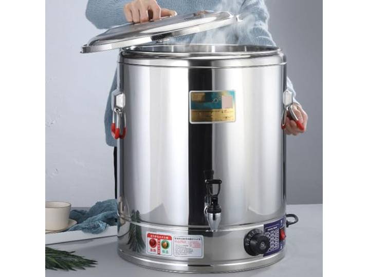20–50 L Elektrischer Edelstahl-Warmwasserboiler For Die Gastronomie, Teeurne, Gewerblich, Mit Temperatureinstellung, Edelstahl-Wasserkocher(30l)