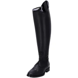 Reitstiefel DN Salentino 02  Quick geschnürt m. Lack-Stulpe, schwarze Nähte