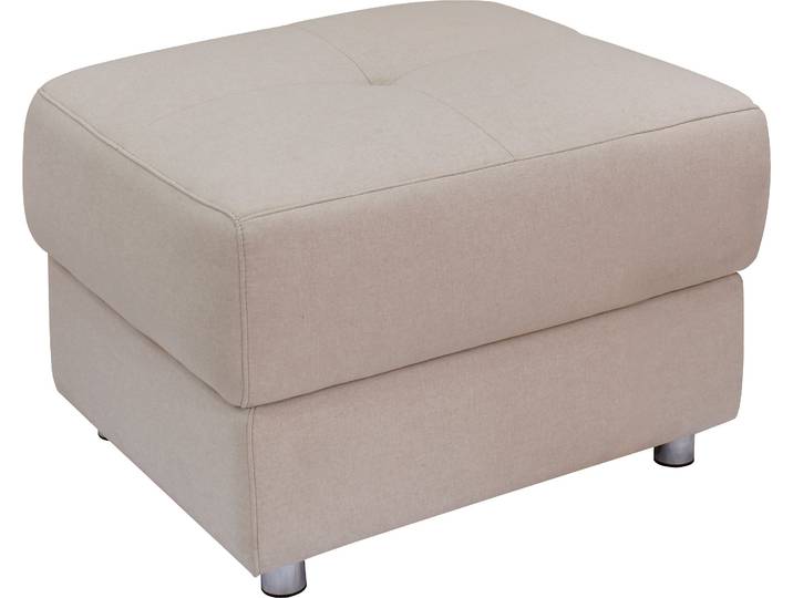 Polsterhocker GOODPRODUCT Pareli , beige (creme), B:72cm H:47cm T:64cm, Webstoff (95% Polyester 5%Nylon), Hocker, Polsterhocker, mit komfortablen Federkern und Stauraum