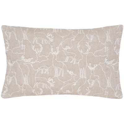 Dekokissen PAD "WILD DEER", beige, B:35cm L:60cm, Polyester, Dekokissen_Sitzkissen_Kissenhüllen, made in europe