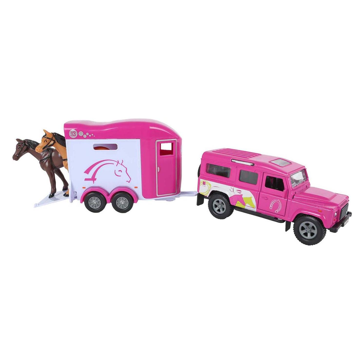 Van Manen Veenendaal Van Manen Land Rover mit Cheval Liberte Pferdeanhänger 26cm (520459)