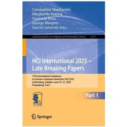 Human-Computer Interaction – Late Breaking Posters, Fachbücher von Constantine Stephanidis, Gavriel Salvendy, George Margetis, Margherita Antona, Stavroula Ntoa