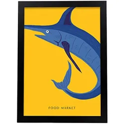 POSTER Abstrakt Pop Art A3 Schwarzer Rahmen