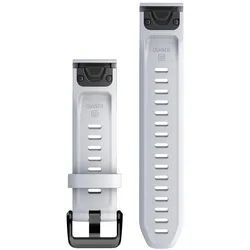 Garmin QuickFit Band (20 mm, Silikon), Uhrenarmband, Weiss