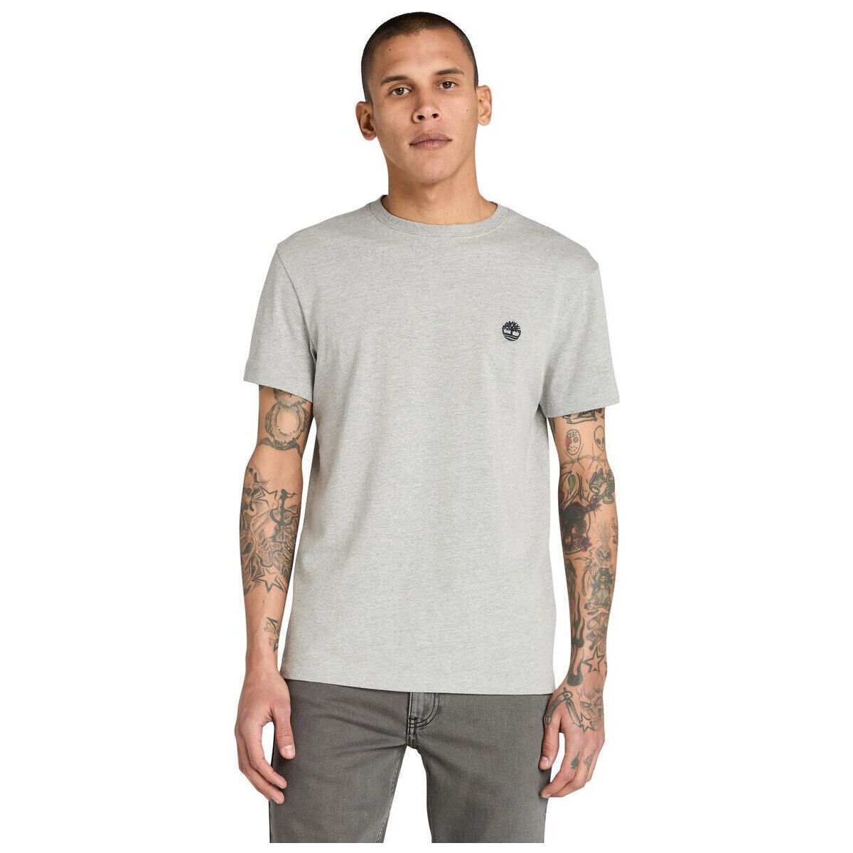 Timberland Mens Short Sleeve Tee med gry heather XL TB0A2BPR0521-XL