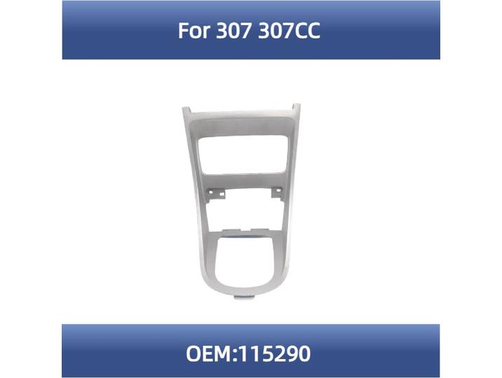 115290 pour Peugeot 307 307CC levier décoratif pour levier de garniture panneau de changement cadre de panneau de changement console centrale panneau argenté