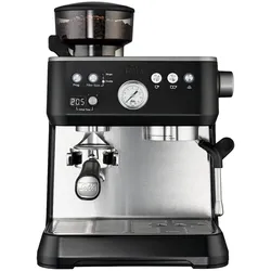 Solis Siebträger Kaffeemaschine 54 mm Siebhalter Milchaufschäumer Bohnenmahlwerk