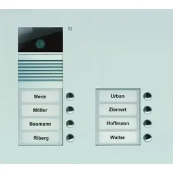 TCS AVU15080-0010 AVU V6D Video Außenstation 8T 2Sp UP silber AVU150800010