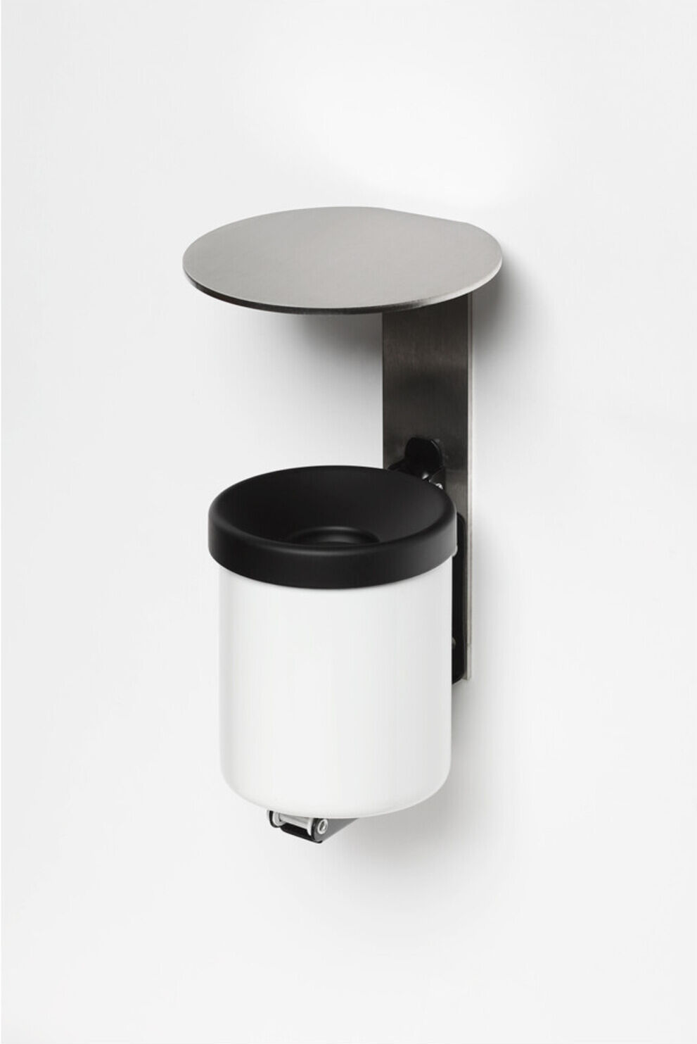 VAR Wandascher WH 10 mit Dach VA weiß 0,6 l (33301)