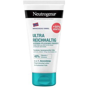 Neutrogena Fußcreme Ultra Reichhaltig, feuchtigkeitsspendend, für trockene und beanspruchte Haut, mit Glycerin, 150 ml