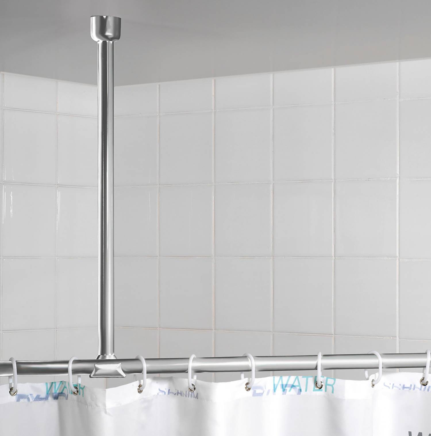 home24 Plafondsteun voor telescoop-douchestang 57cm
