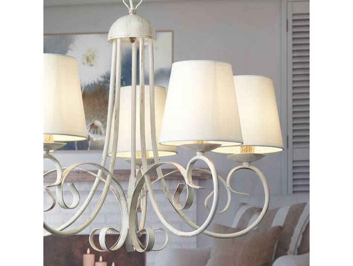 Lustre Pompei - Type D 70 x 115 x 70cm Blanc Coton E14