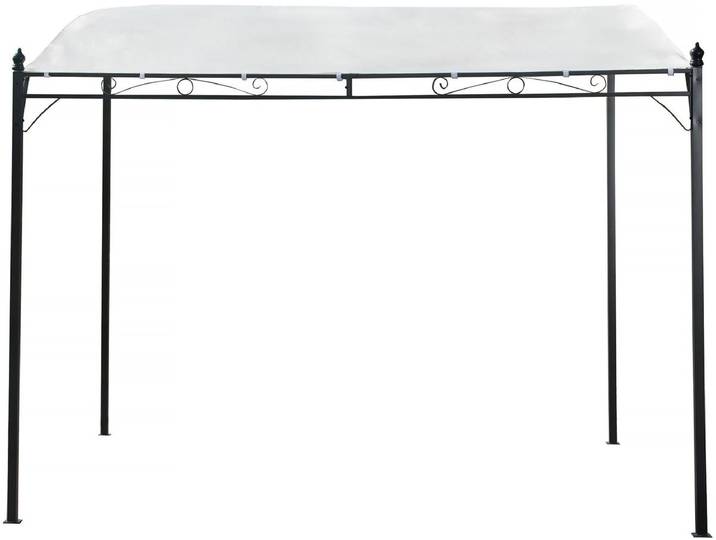 Pergola inclinée en métal - 3 x 2,5 m - Beige