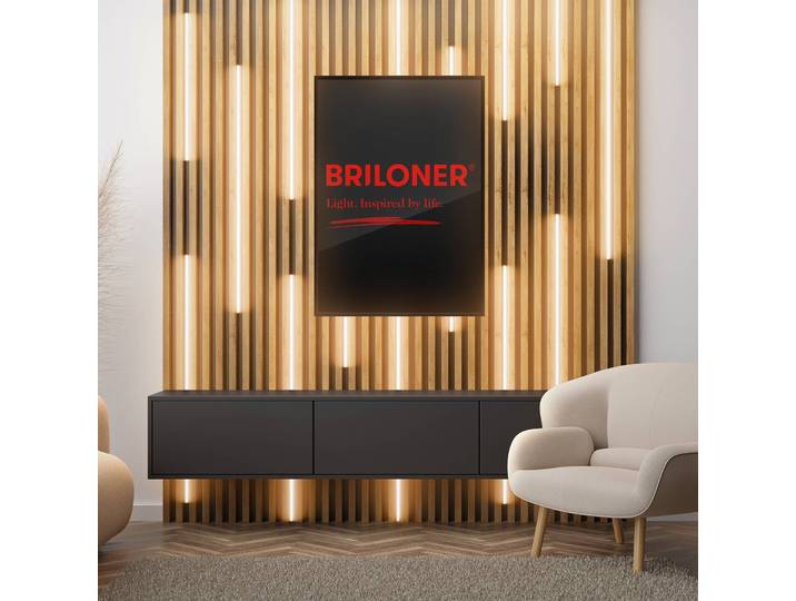 Briloner LED-Stripe Pimp your panel, Starterset, Länge 2,6 m panel, weiß / opal, für Wohn- / Esszimmer, Kunststoff