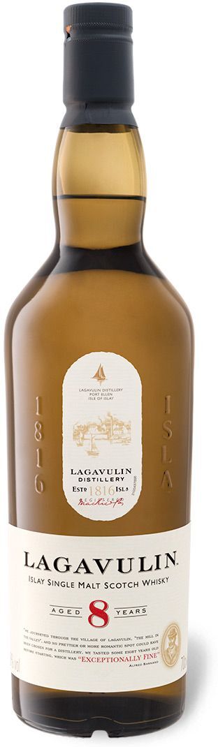 LAGAVULIN Islay Single Malt Scotch Whisky 8 Jahre mit Geschenkbox 48% Vol