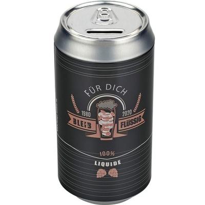 Bier-Spardose 'Bleib Flüssig - 100% liquide'