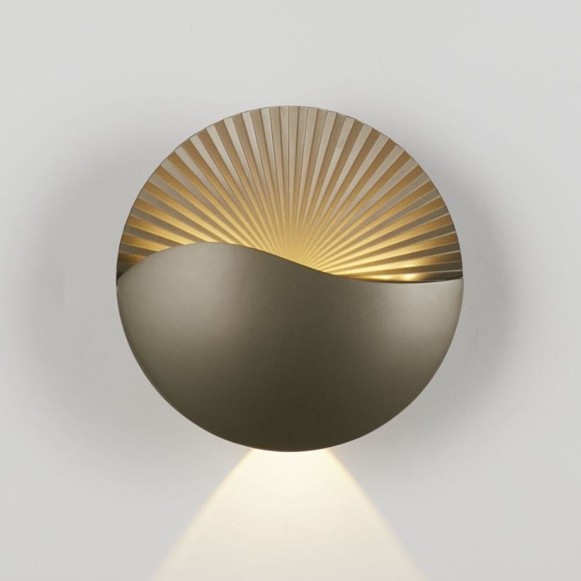 Moderne wandlamp Sunrise brons Lyora