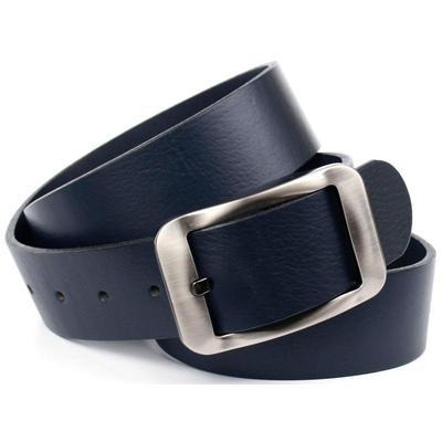 Ledergürtel ANTHONI CROWN, Damen, Gr. 115, blau, Leder, unifarben, Gürtel Ledergürtel, Hochwertiger Denim-Gürtel