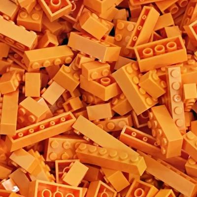 Uplift Treasures 120 240PCS Colorful City Building Blocks Set orange 125g 120pcs