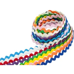 Zackenlitzenpaket, bunt, 8 mm, 10x 1 m