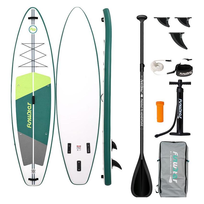 FunWater SUP paddleboard SUPFW69A (green-white) (11'2") (SUPFW69A)