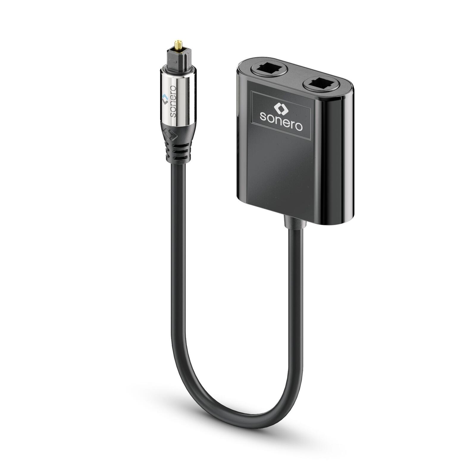 Sonero Optischer Audio Splitter 1x2 0,15m S-OCA001