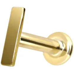 14 Karat Gold Labret mit Innengewinde BALKEN