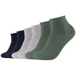 6er Pack s.Oliver Originals Baumwolle Quarter Socken 7814 - sea spray 39-42
