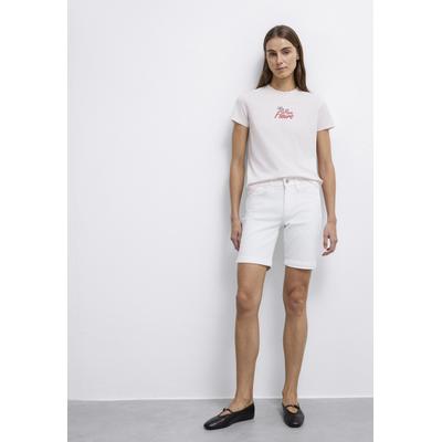 T-Shirt MAVI "FLOWER PRINTED TSHIRT", Damen, Gr. S, rosa (primrose pink), 100% Baumwolle, bedruckt, slim fit normal, Rundhals, Shirts T-Shirt, T-Shirt Oversize