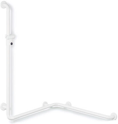 Hewi 801 main courante de douche 801.35.21S86 longueur spéciale, sable, avec barre de support de douche