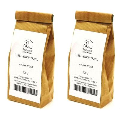 Galgantwurzel geschnitten 2x 2x100 g Pulver
