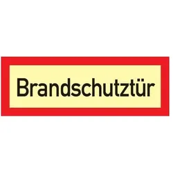 Brandschutzzeichen DIN 4066 L297xB105mm Brandschutztür Folie