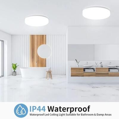 Uplift Picks Modern Round LED Ceiling Light Energy Efficient Flush Mount Fixture warm White 18 Cm 24 W