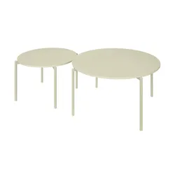 Couchtisch 2er Set   ¦ beige ¦ Maße (cm): H: 45  Ø: 75.0