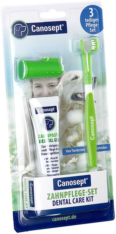Canosept 3teiliges Zahnpflege-set F.hunde