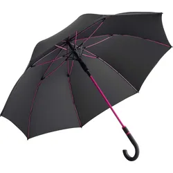 FARE AC Midsize Stockschirm Style Regenschirm 4784 black/magenta Ø 112 cm