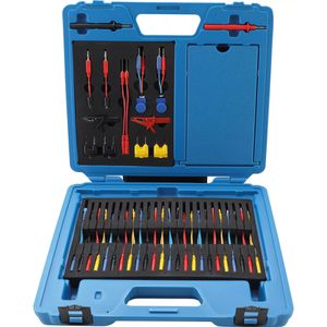 BGS-technic Messleitung 2186 Messkabel Satz, 92-teilig, mit Messleitungen, Messklemmen, Adpater, Prüfspitzen