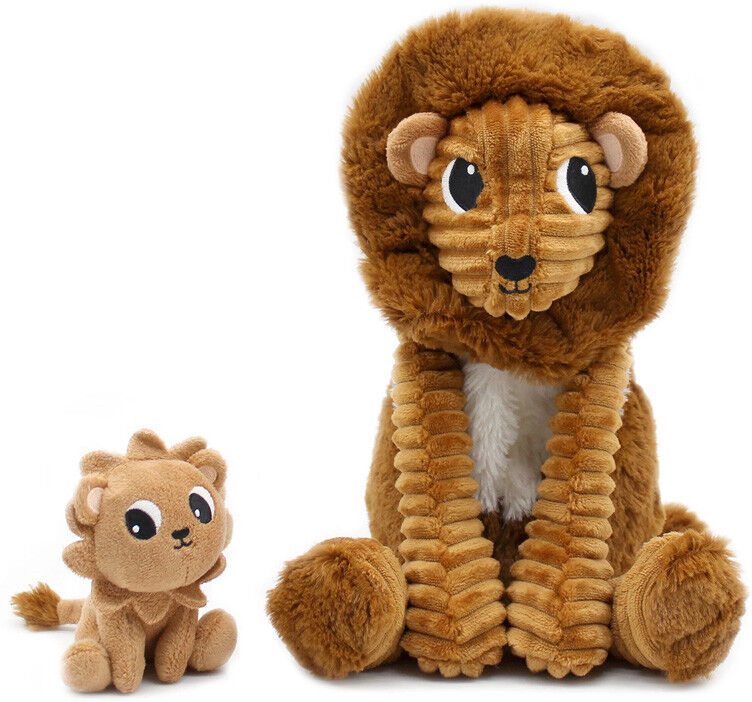 Peluche Les Ptipotos Wild Collection : Lion Graou et son bébé - Les Déglingos