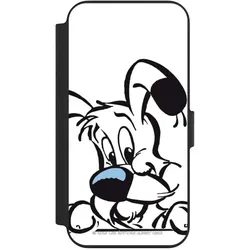 Nivocase Klapphülle für Apple iPhone 13 Handyhülle aus Kunst Leder NIVOflip schwarz Comic Idefix (Apple iPhone 13), Smartphone Hülle, Schwarz