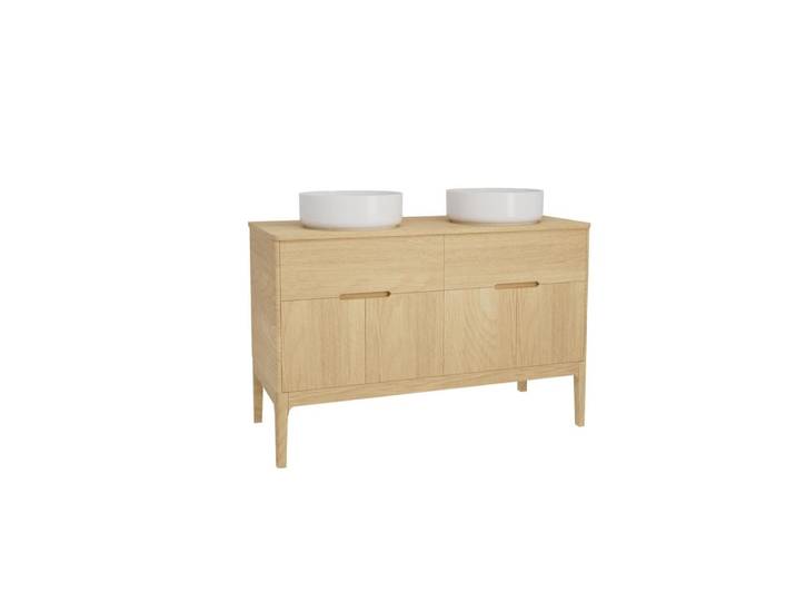 Ensemble meuble double vasque 120cm + vasque