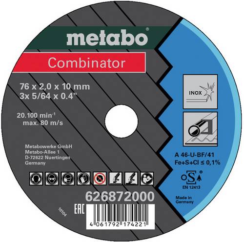 Metabo Combinator 626872000 Trennscheibe gekröpft 76 mm 1 St.