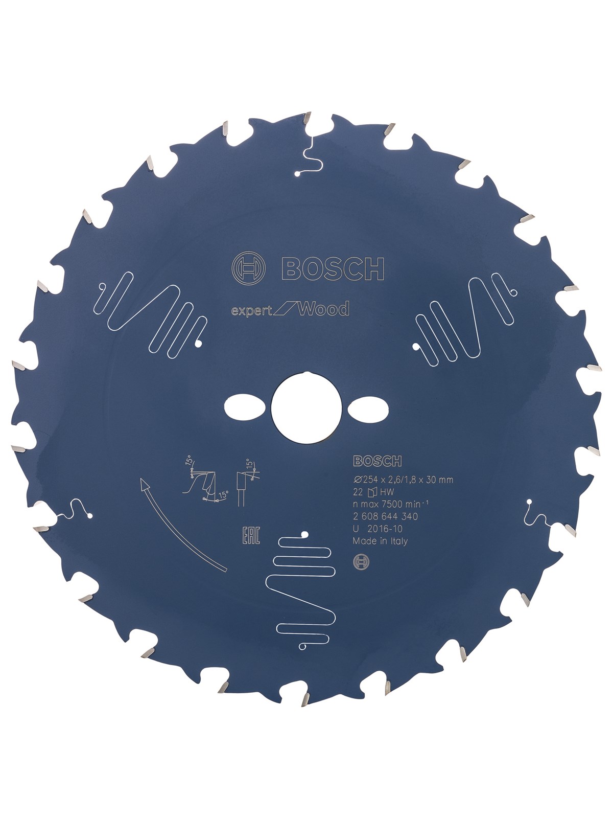 Bosch RUNDSAVKLINGE 254X2.4X30MM 22T EXP WOOD