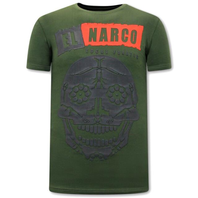 Local Fanatic T-shirt met opdruk el narco