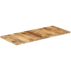 vidaXL Tischplatte Massivholz Mango 25-27 mm 140x60 cm