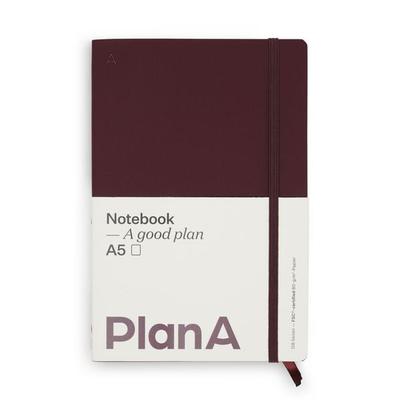 Notizbuch A5 Softcover Cozy Fig Blanko, 128 Seiten