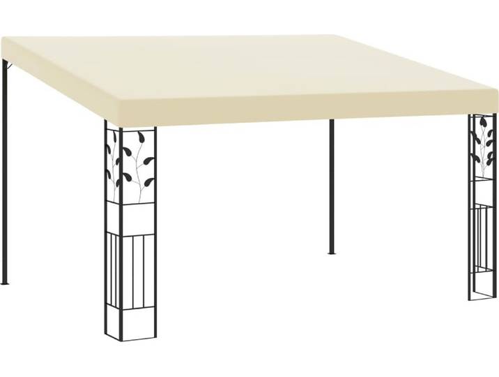 vidaXL Pavillon mural 4x3x2\,5 m blanc crème