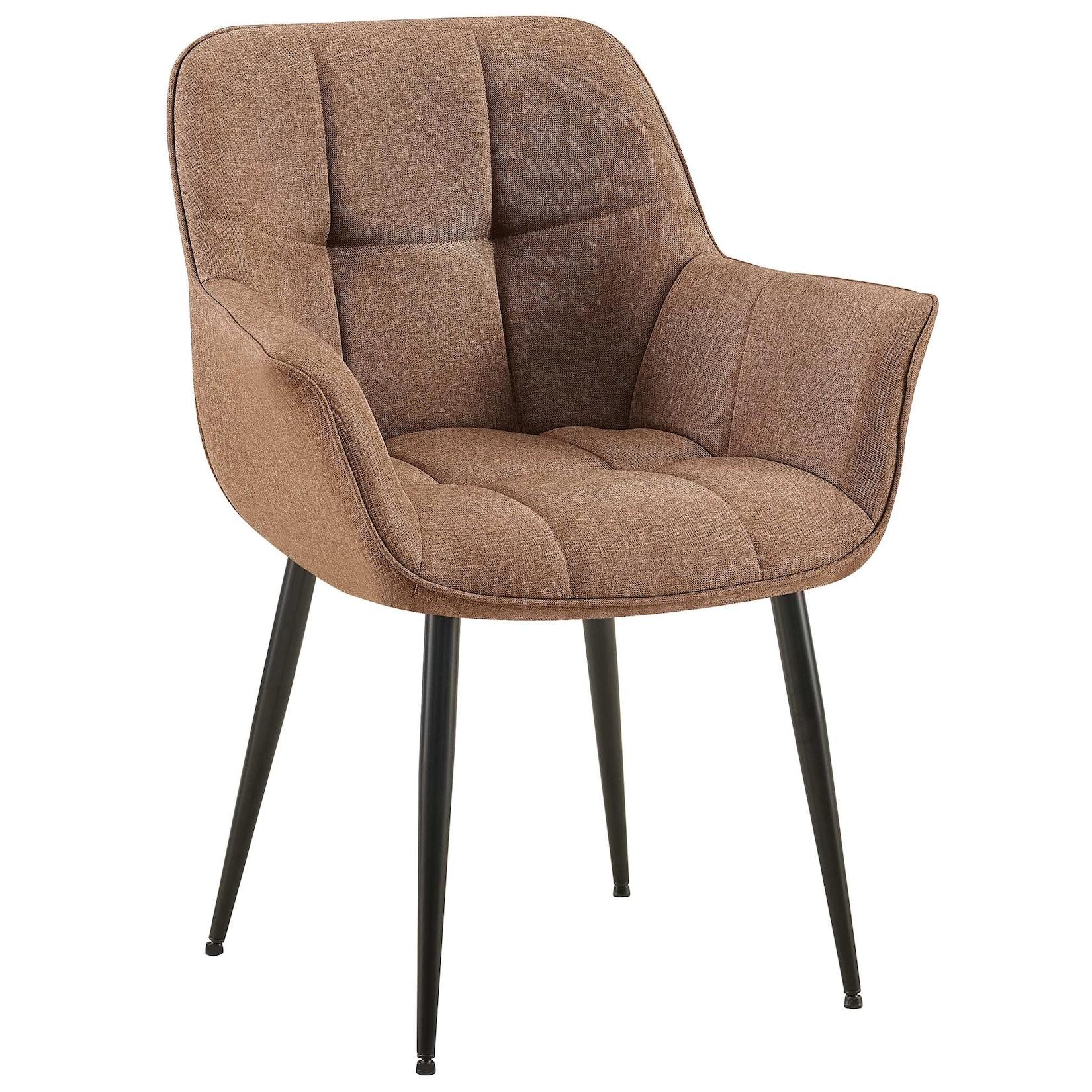 CLP Esszimmerstuhl Roseville Stoff - Farbe: taupe, Material: Stoff