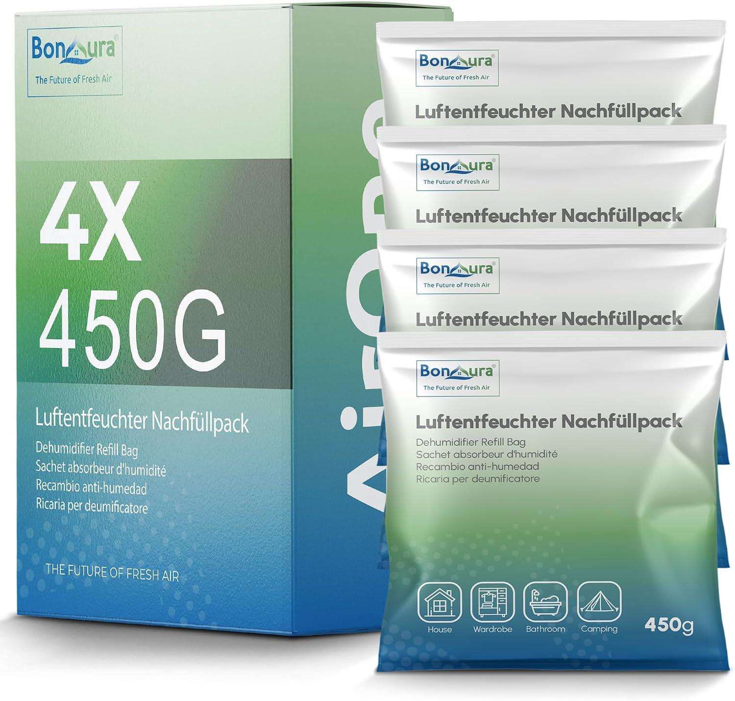 oCreon AirOne Navulverpakking voor Luchtontvochtiger - Granulaat voor Badkamer en Keuken