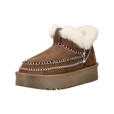 Plateaustiefelette DOCKERS BY GERLI "Dockers by Gerli Stiefelette Lederimitat", Damen, Gr. 41, dunkelbraun, Lederimitat, Schuhe