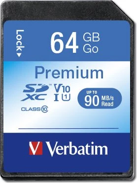 VERBATIM Premium SDXC 64 GB UHS-I V10 U1